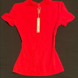 Cranberry cotton jersey t-shirt